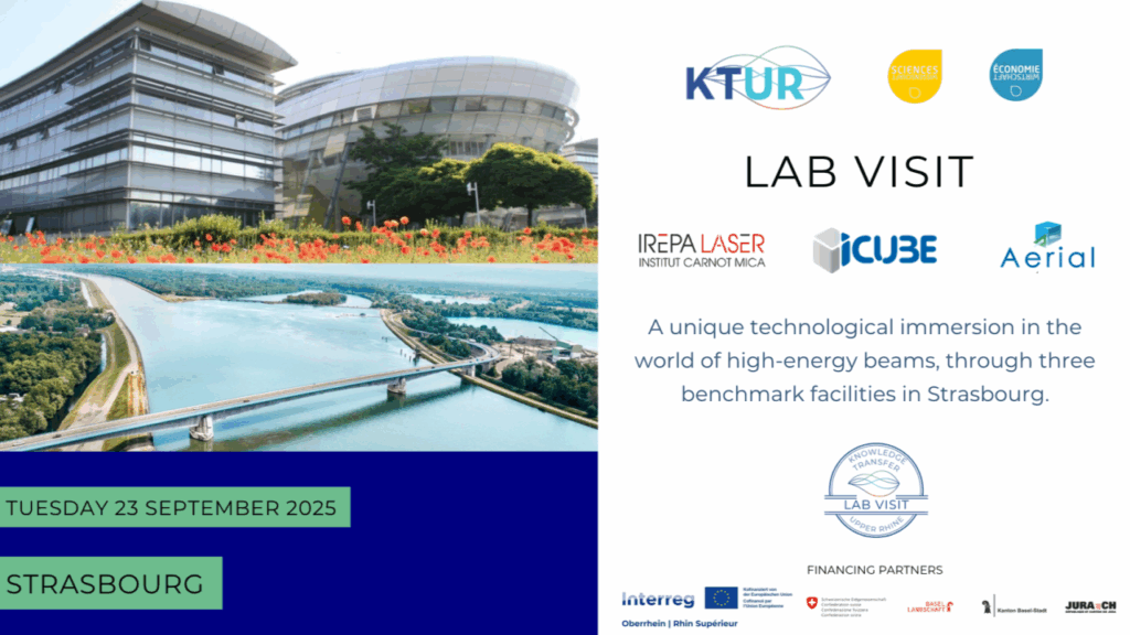 23. September 2025 – Lab visit Oberrhein: Entdecken Sie die drei Spitzeneinrichtungen in Straßburg rund um Lasertechnologien und -verfahren